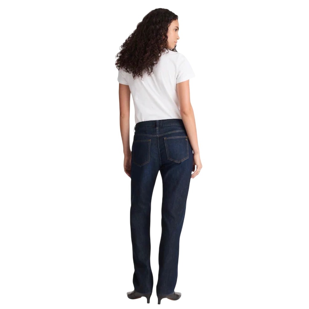 Madewell The Dean Easy Straight Jean in SoftDrape Linen Blend Button Fly size 28 - Picture 2 of 12